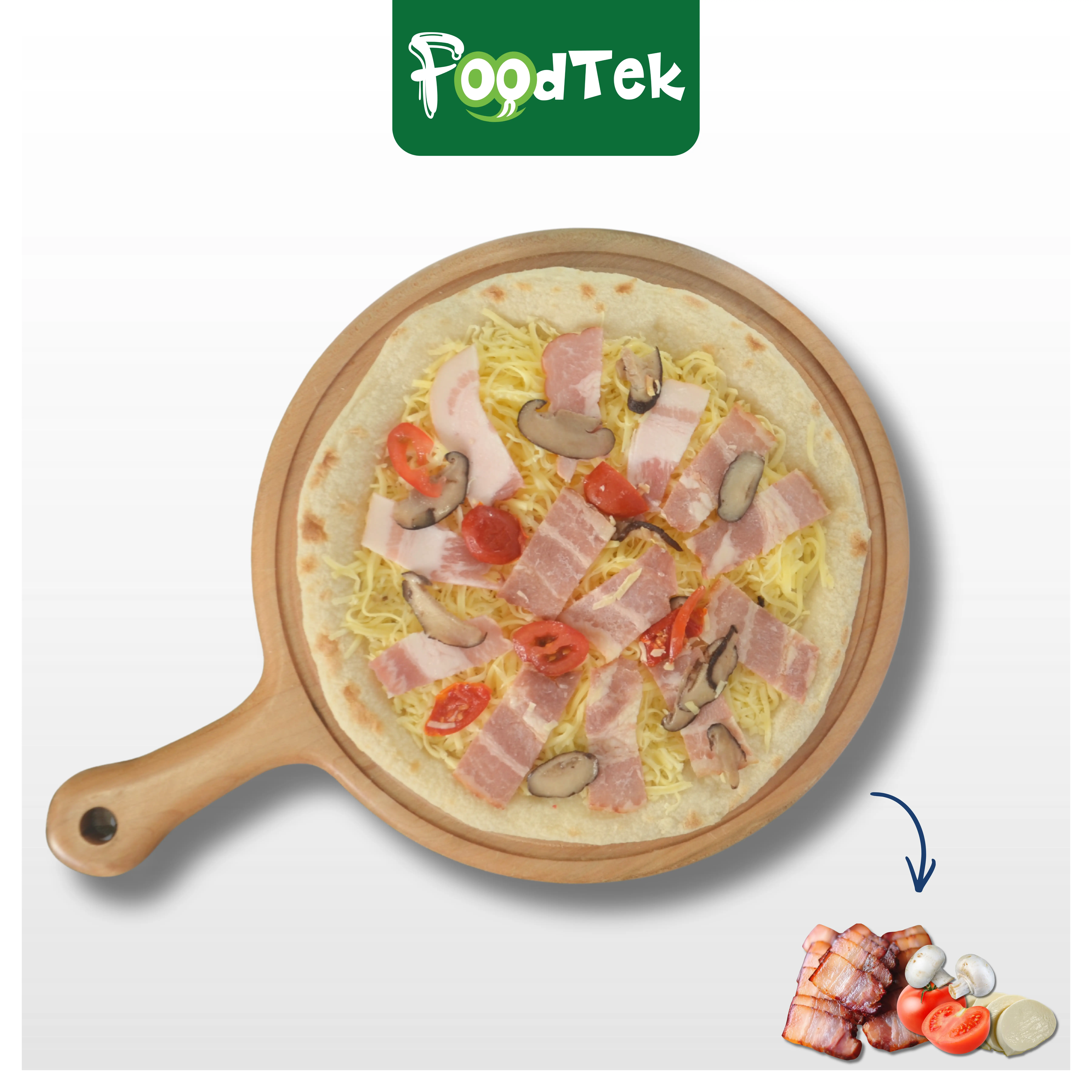 Pizza ba chỉ hun khói