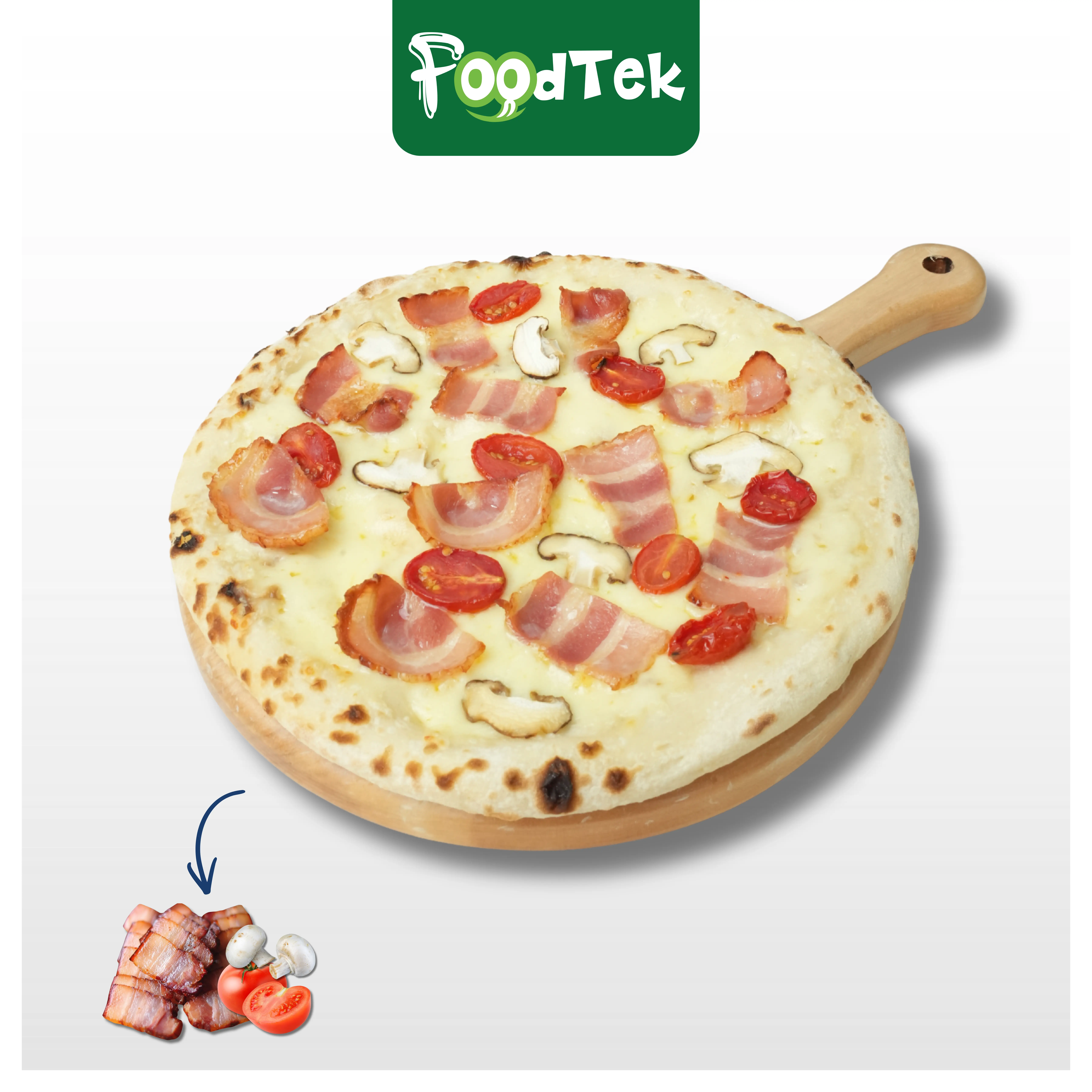 Pizza ba chỉ hun khói