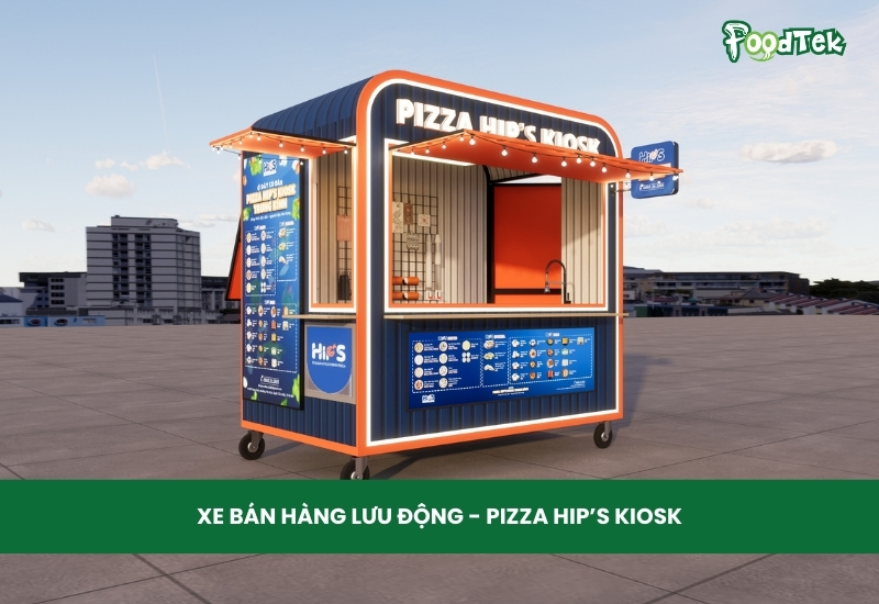 xe bán hàng lưu động - pizza hip's kiosk