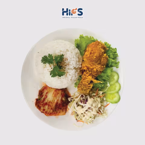 Cơm đùi gà sốt chua ngọt