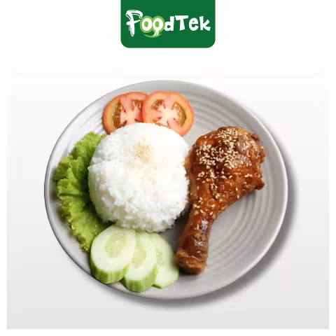 Cơm đùi gà sốt chua ngọt