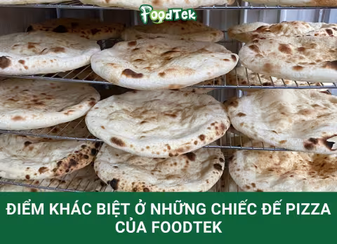 Điểm khác biệt của những chiếc đế pizza của FoodTek